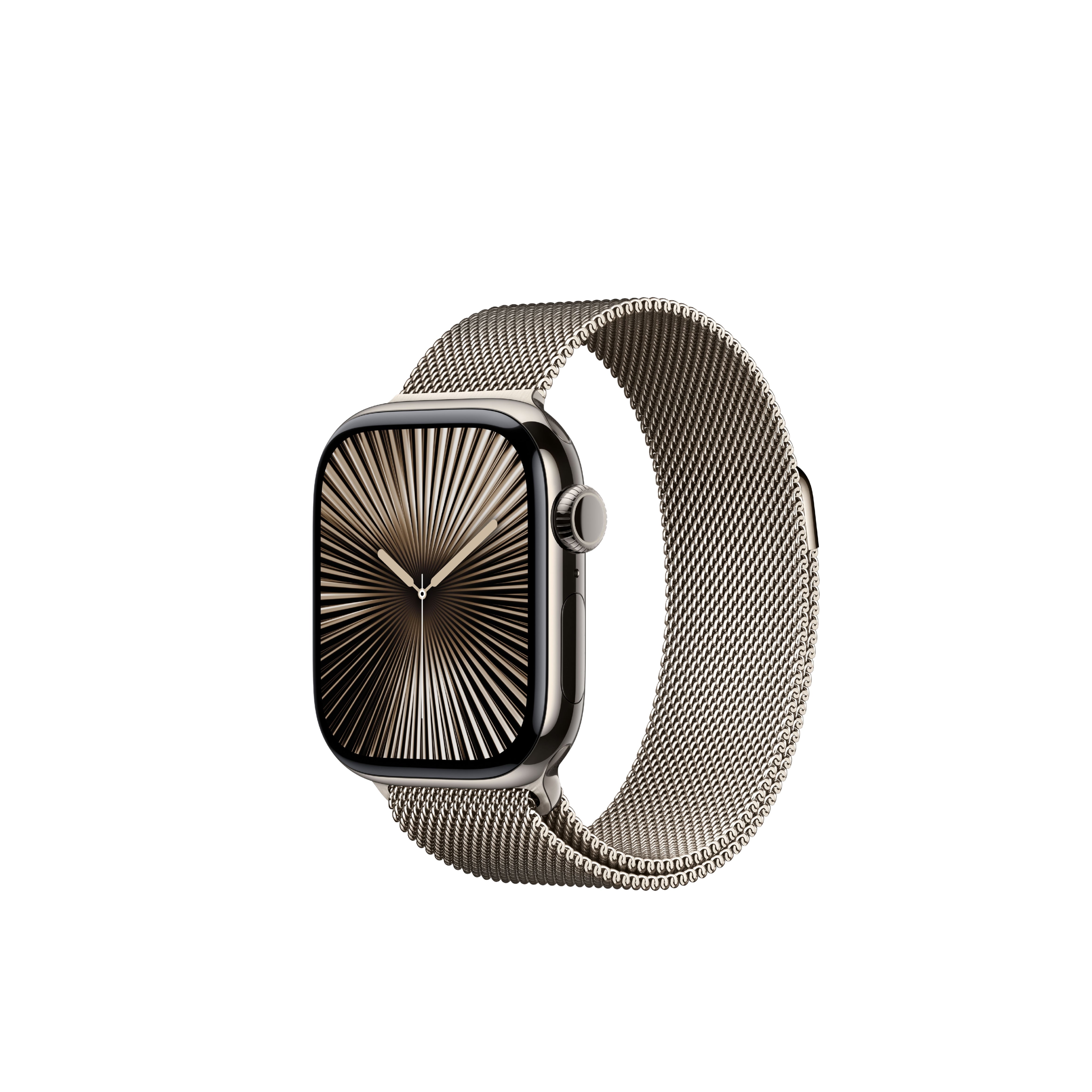 Apple Watch Series 10 46mm Titanium Case Milanese Loop.
