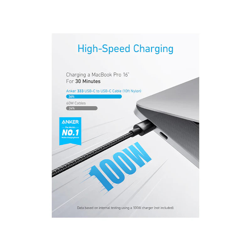 Anker 333 Type USB-C to USB-C Cable Nylon