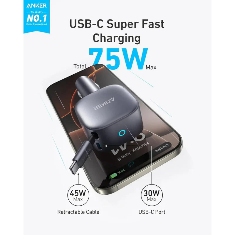 Anker Nano 75W Car Charger (A2738HA1)