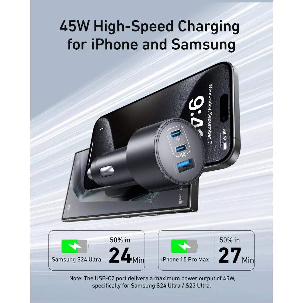 Anker Nano Car Charger (167.5W, 3 Ports)