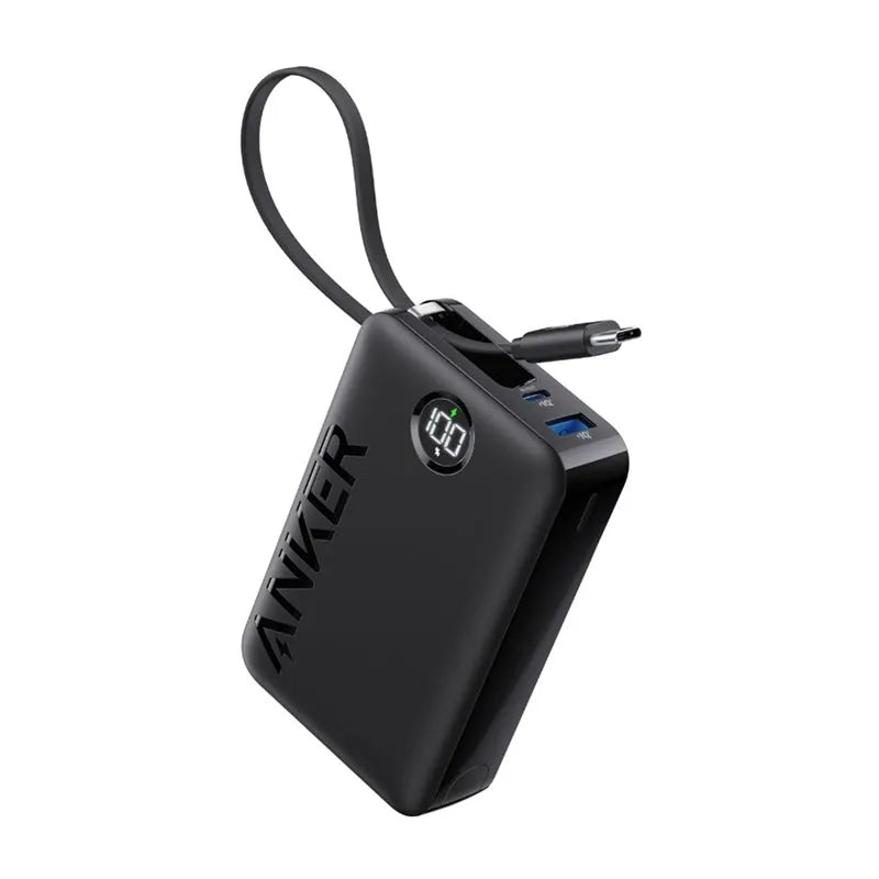 Anker Portable 20000 mAh 22.5W Power Bank with Built-In USB-C Cable - A1647