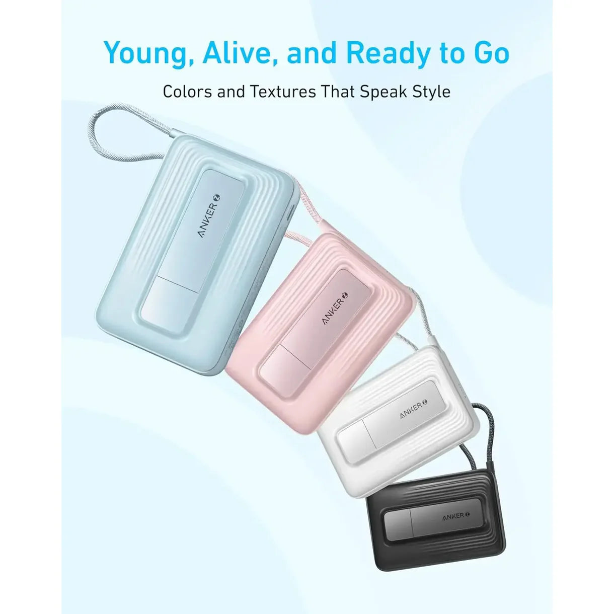 Anker Zolo 10000mAh 30W Magnetic Power Bank with USB C Cable (A1685)