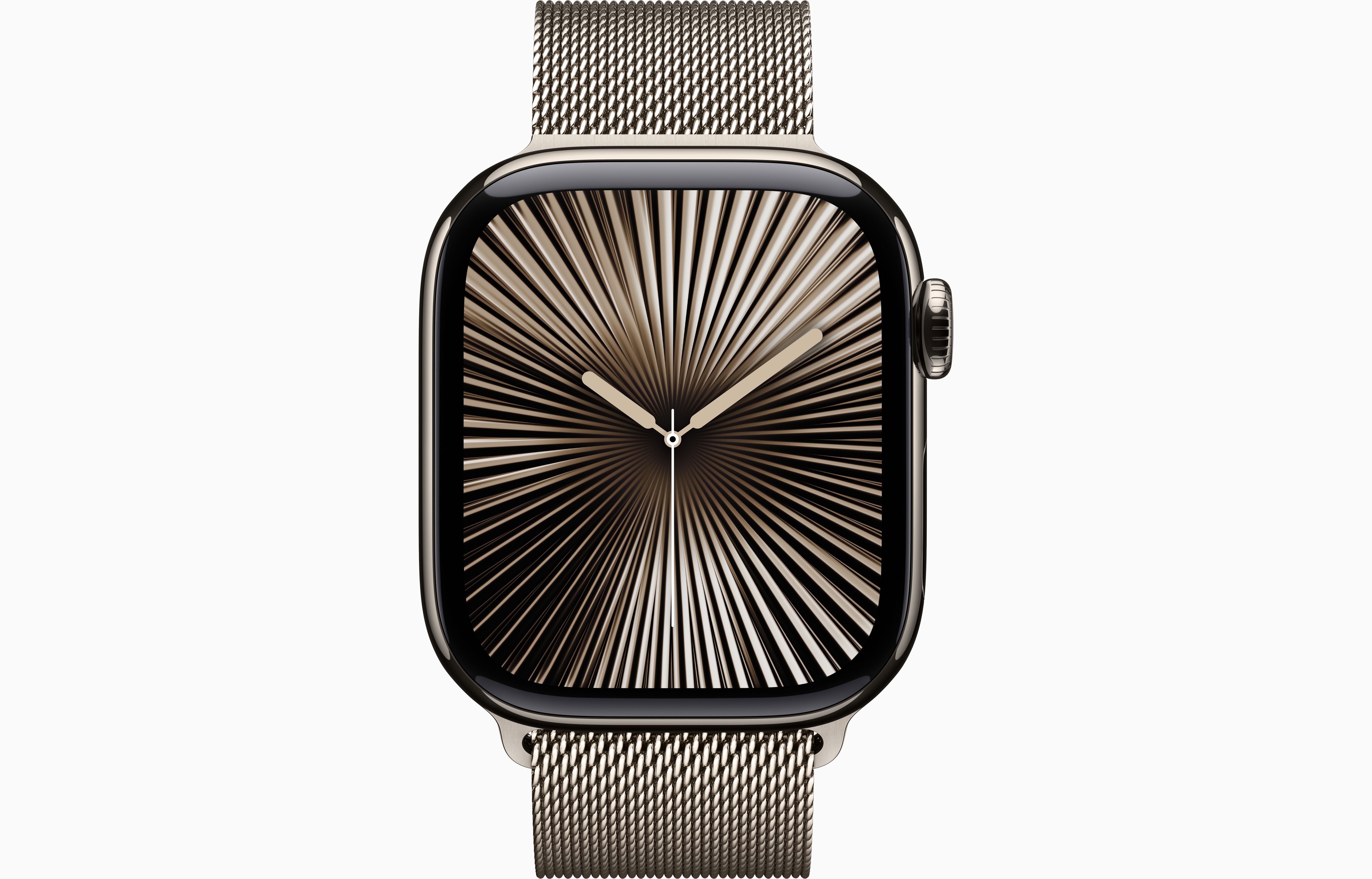 Apple Watch Series 10 46mm Titanium Case Milanese Loop.
