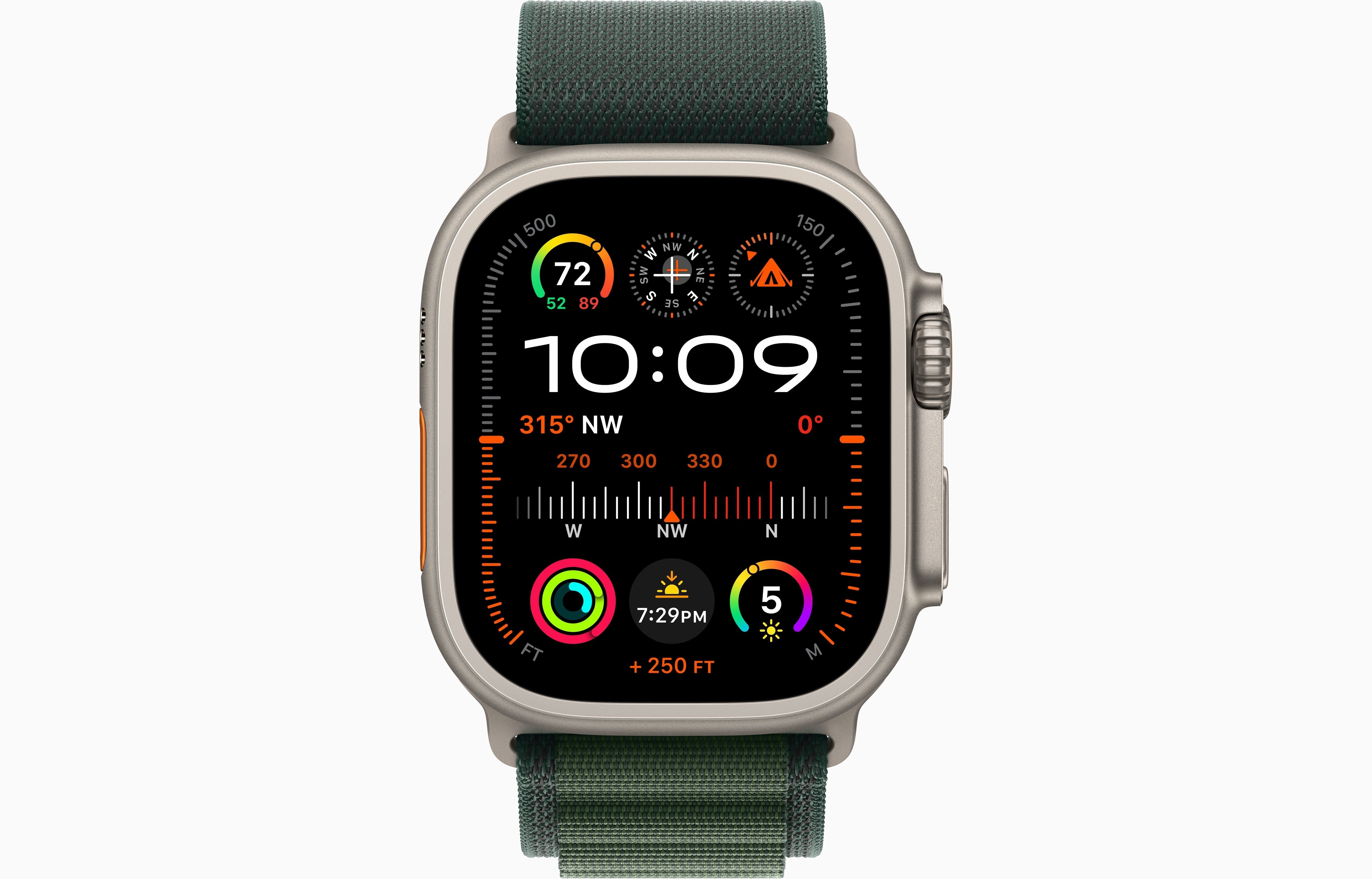 Apple Watch Ultra 2 Natural Titanium Case Alpine Loop.
