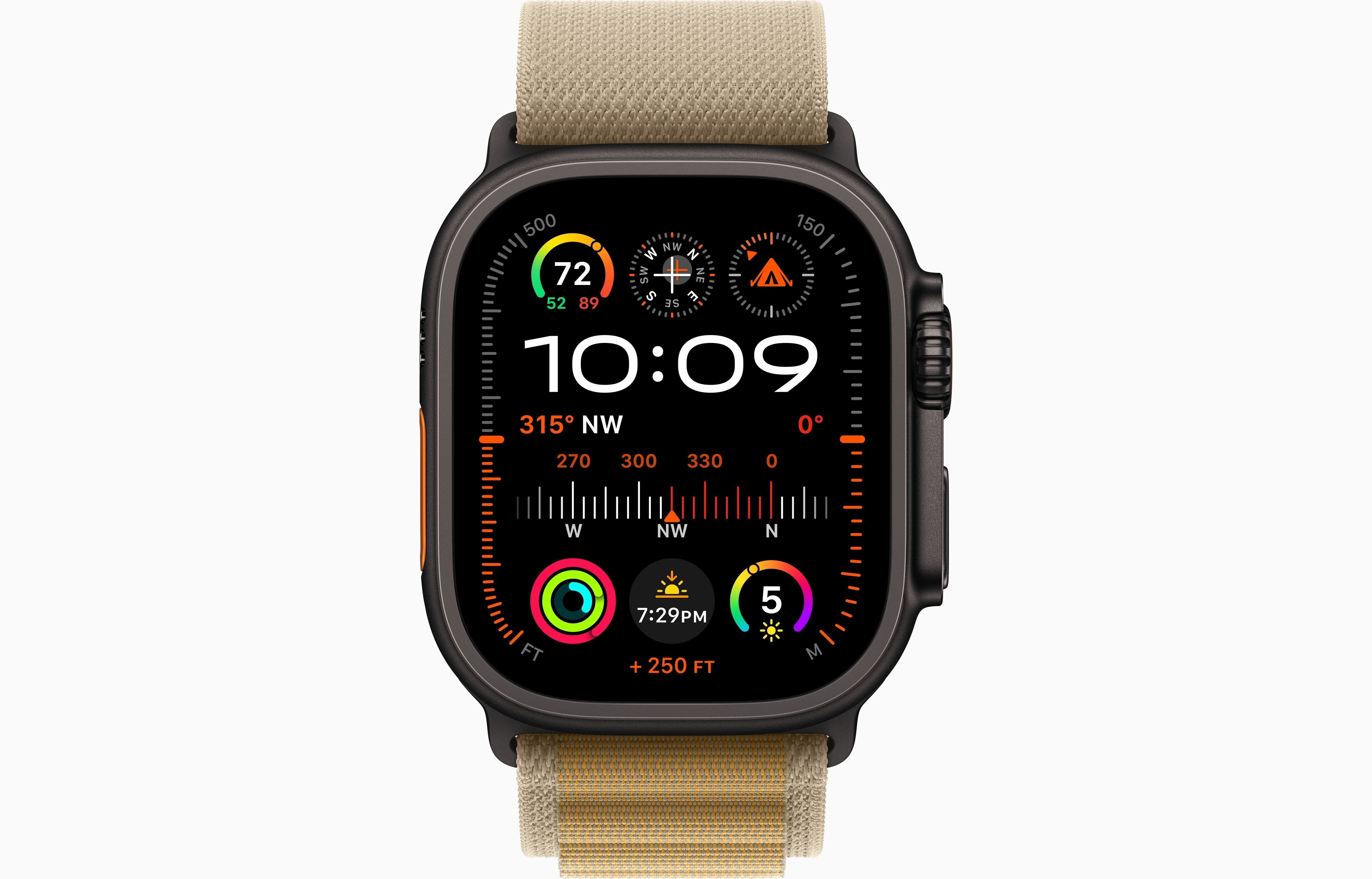 Apple Watch Ultra 2 Black Titanium Case Alpine Loop.