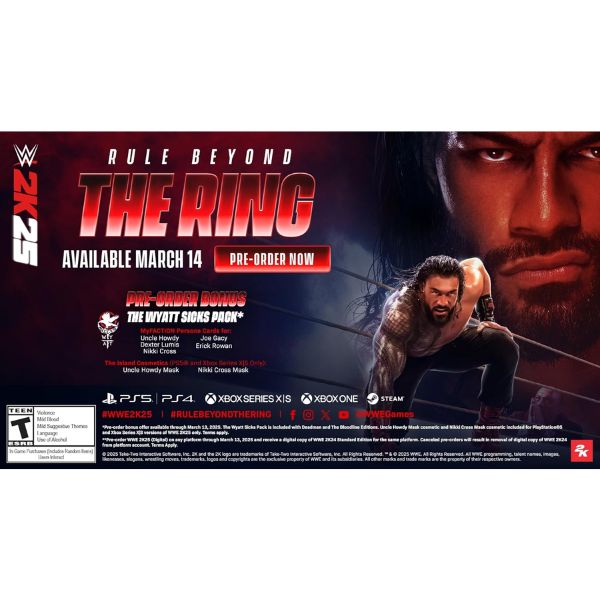 Sony Playstation 5 WWE 2K25