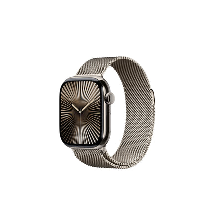 Apple Watch Series 10 46mm Titanium Case Milanese Loop.