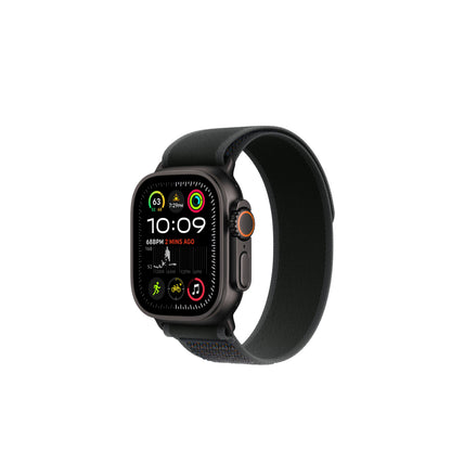 Apple Watch Ultra 2 Black Titanium Case Trail Loop.