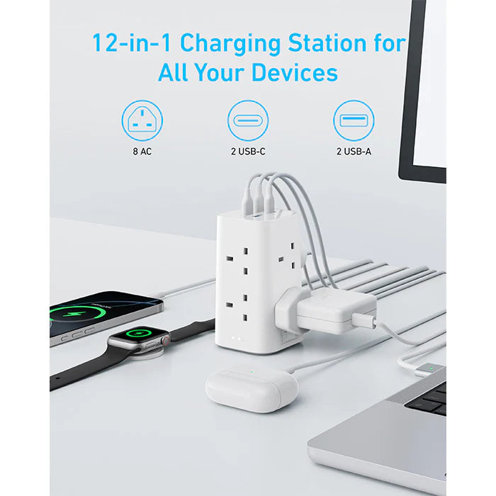Anker 20W USB C Fast Charging Power Strip 12 in 1