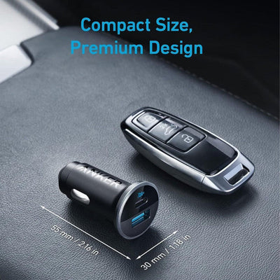 Anker 323 Dual-Port Car Charger 52.5W (A2735H11)