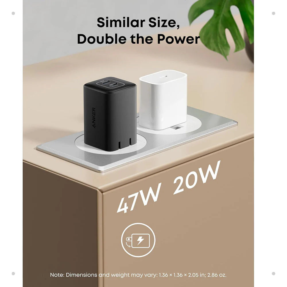 Anker Nano 3 47W USB C Charger (A2039) - UK Plug