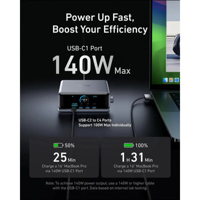 Anker Prime Charger (250W, 6 Ports, GaNPrime) - A2345