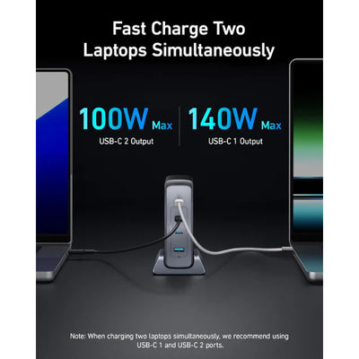 Anker Prime USB C Charger (240W 4-Port Fast Compact GaN Charger) - A2342
