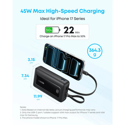 Anker Zolo 20000 mAh 45W Power Bank - A1681C