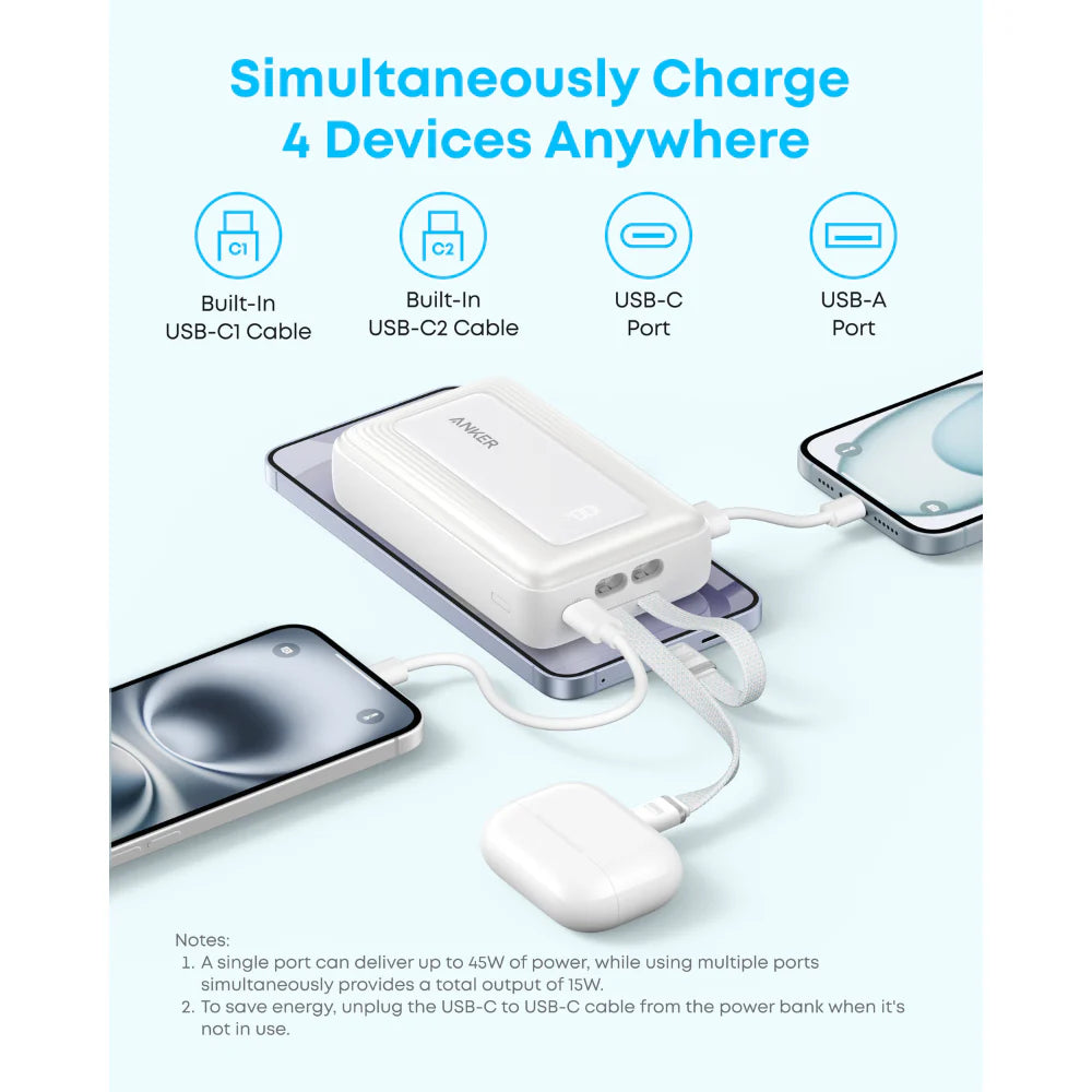 Anker Zolo 20000 mAh 45W Power Bank - A1681C