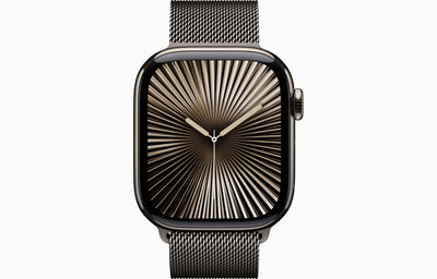 Apple Watch Series 10 46mm Titanium Case Milanese Loop.
