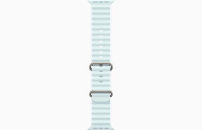 Apple Watch Ultra 2 Natural Titanium Case Ocean Band.