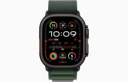 Apple Watch Ultra 2 Black Titanium Case Alpine Loop.