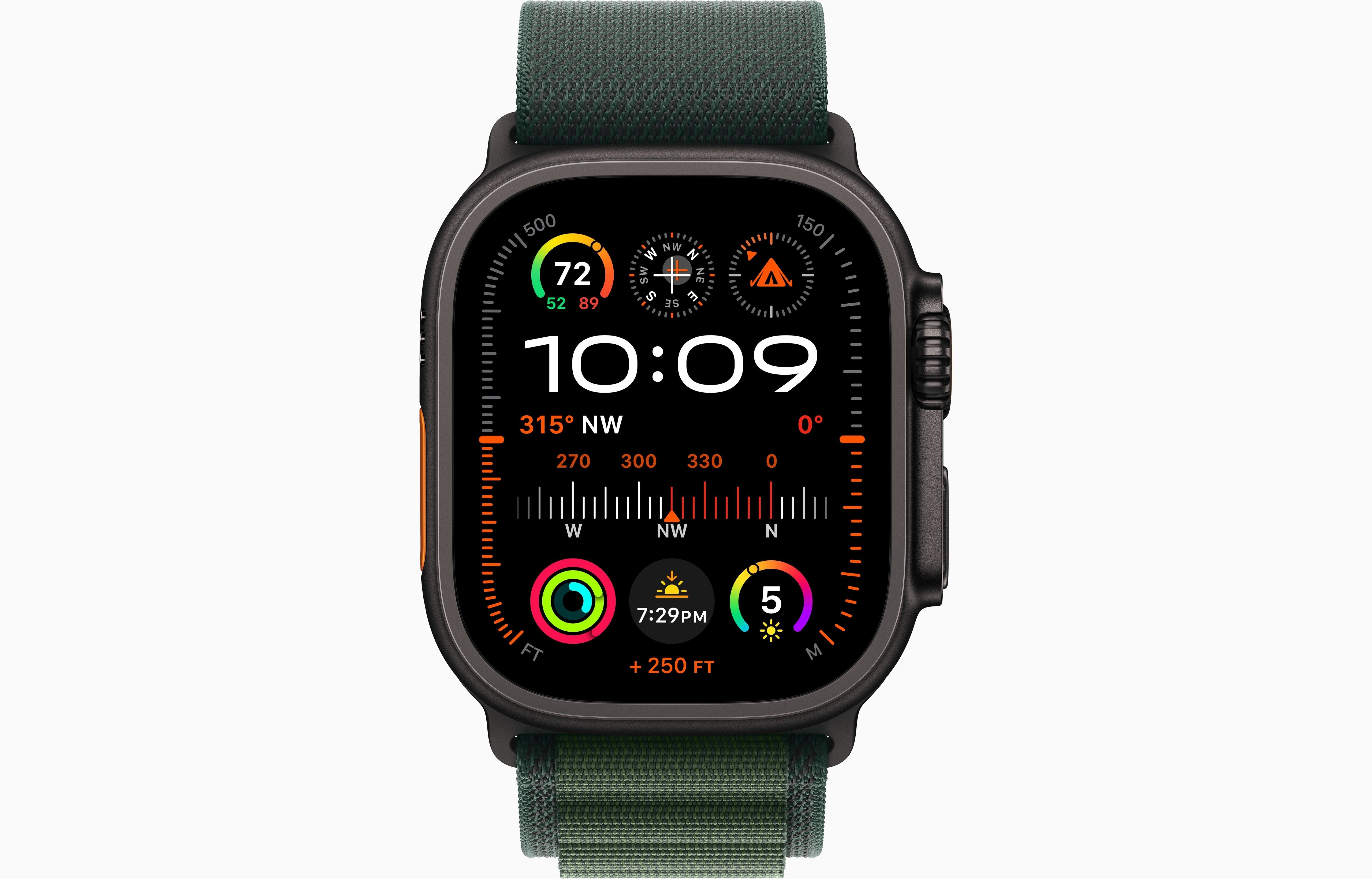 Apple Watch Ultra 2 Black Titanium Case Alpine Loop.