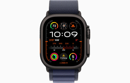 Apple Watch Ultra 2 Black Titanium Case Alpine Loop.