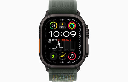 Apple Watch Ultra 2 Black Titanium Case Trail Loop.