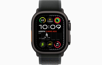 Apple Watch Ultra 2 Black Titanium Case Trail Loop.